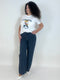 Pantalone full-lenght Two Way Lurex